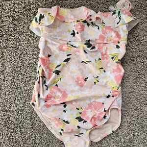 Floral One-Piece Maternity Swimsuit